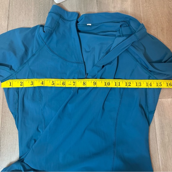 Lululemon Sunaway Runaway 1/2 Zip Tofino Teal - Picture 6 of 12